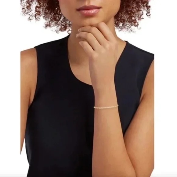 Shashi So Twisted 18K Yellow Gold Vermeil Chain Bracelet - Picture 2 of 4